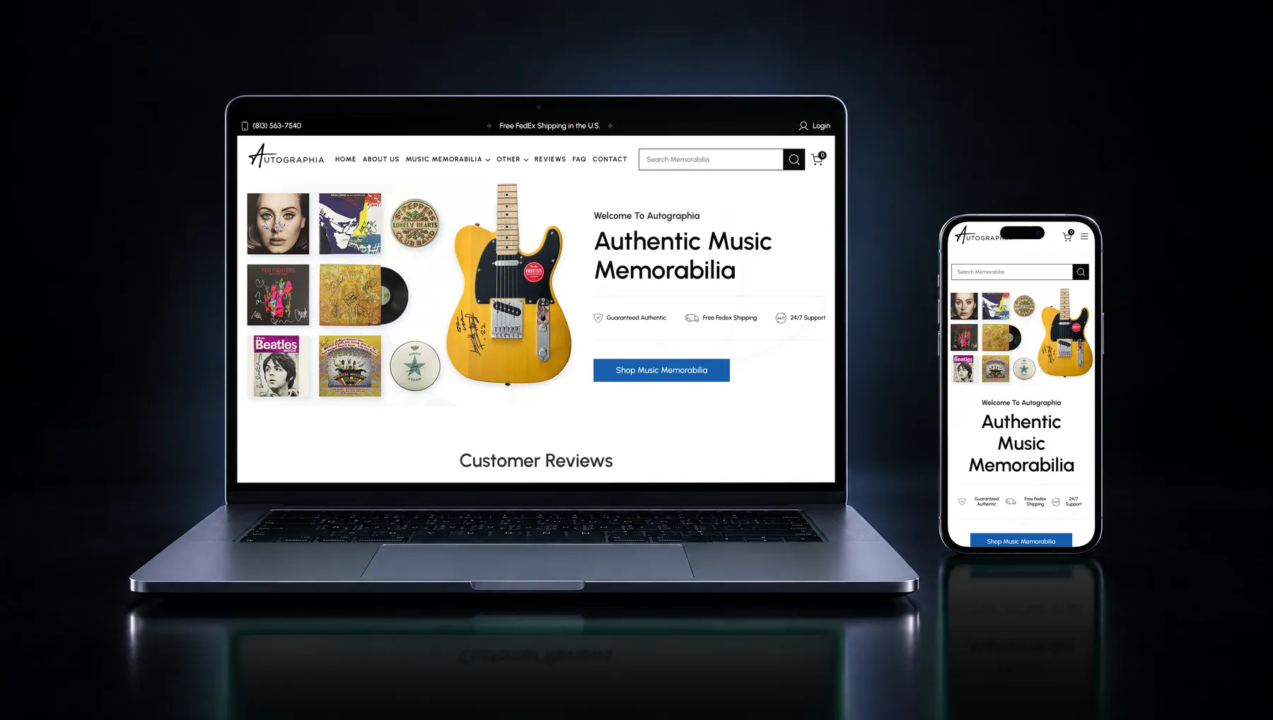 autographia.com on desktop and mobile